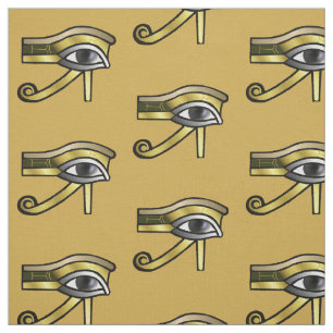 Tissu Oeil d'or de Horus