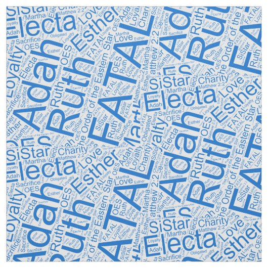 Tissu OES Collage bleu (Échantillon)