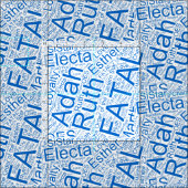 Tissu OES Collage bleu (Carreau)