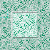 Tissu OES Collage vert (Carreau)