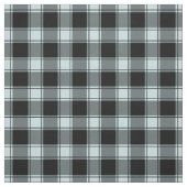 Tissu Œuf de canard bleu et carreaux buffalo noir (Échantillon)