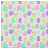Tissu Oeufs de Pâques et contours (Fermer)