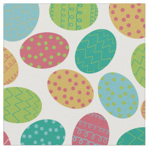 Tissu Oeufs de pâques peints