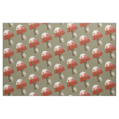 Tissu OEuvre d'aquarelle de champignon à boutons rouges (Fat Quarter)