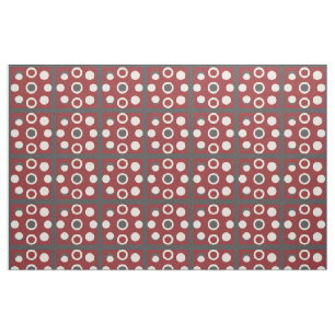 Tissu Œuvre d'art abstraite avec des formes circulaires