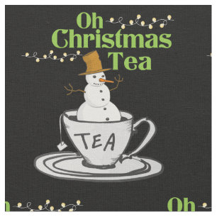 Tissu Oh Christmas Tea - Tea Lover Noël