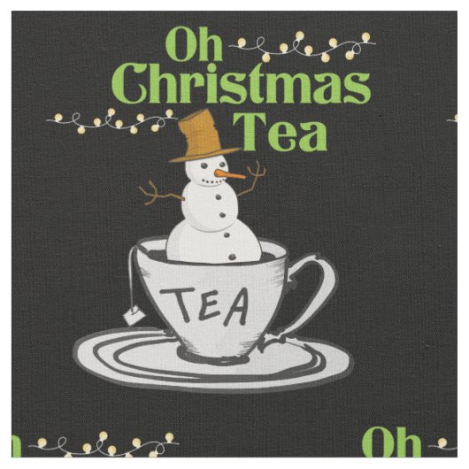 Tissu Oh Christmas Tea - Tea Lover Noël (Fermer)