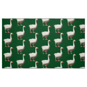 Tissu Oie blanche - Vert (Fat Quarter)