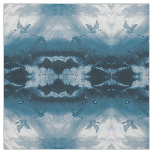 Tissu Oie bleue (Échantillon)