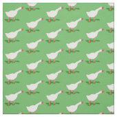 Tissu oie de la ferme blanche (Échantillon)