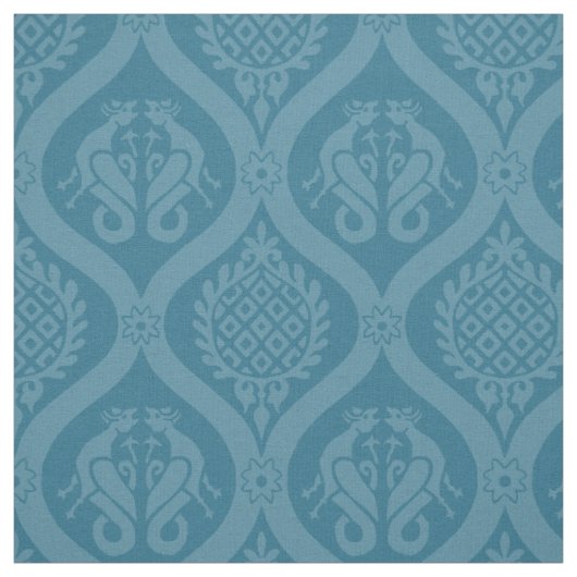 Tissu Oignon de wyvern, Turquoise (Échantillon)