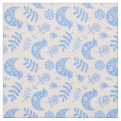 Tissu Oiseau bleu (Échantillon)