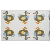 Tissu Oiseau classique de dronte de bande dessinée (Fat Quarter)