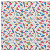 Tissu oiseau coloré mignon de perroquet (Échantillon)