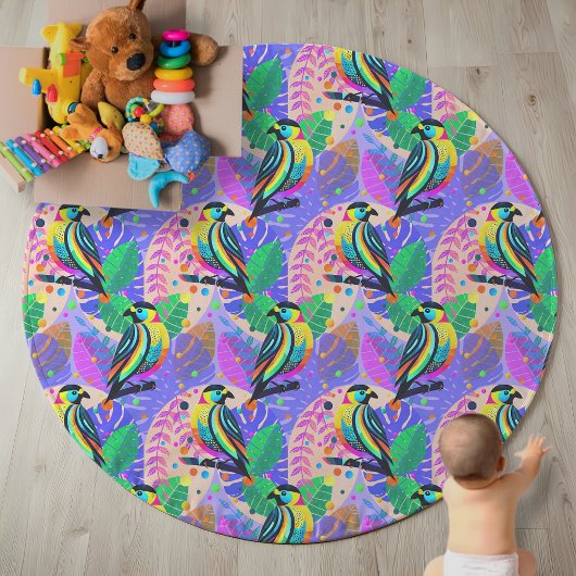 Tissu Oiseau de la jungle de Dopamine