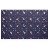 Tissu Oiseau de vol vintage d'art déco d'impression (Fat Quarter)