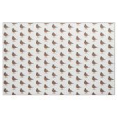 Tissu Oiseau dessiné par Digital rouge de Robin (Yard)