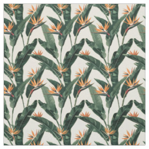 Tissu Oiseau du Paradis Plante tropical Motif sans coutu