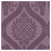 Tissu Oiseau et grenade, aubergine (Fermer)