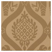 Tissu Oiseau et grenade, Caramel brûlé (Fermer)