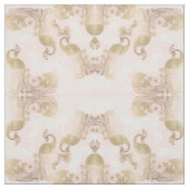 Tissu Oiseau royal rose (Échantillon)