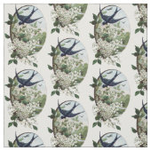 Tissu oiseau vintage (Échantillon)