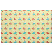 Tissu Oiseaux avec cadeaux de Noël (Fat Quarter)
