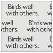 Tissu Oiseaux bien avec d'autres (fermé)