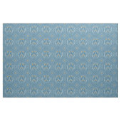 Tissu Oiseaux byzantins bleu clair et or (Yard)
