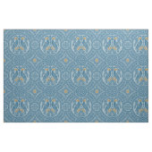 Tissu Oiseaux byzantins bleu clair et or (Fat Quarter)