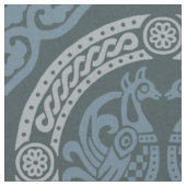 Tissu Oiseaux byzantins, Indigo (Fermer)
