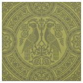 Tissu Oiseaux byzantins jaune-vert (Échantillon)