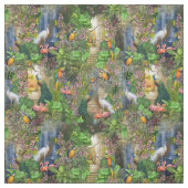 Tissu Oiseaux du Paradis Conception répétée (Échantillon)