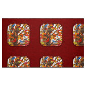Tissu Oiseaux en automne Maple Tree Red (Fat Quarter)