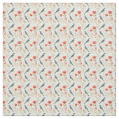 Tissu Oiseaux et fleurs (Échantillon)