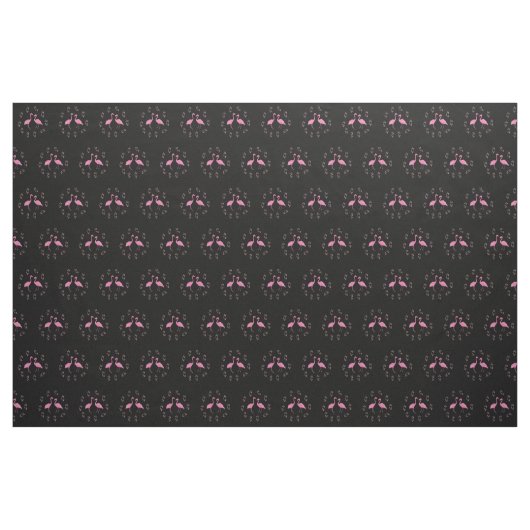 Tissu Oiseaux Flamants roses roses (Yard)