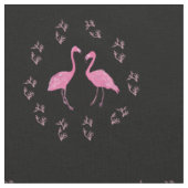 Tissu Oiseaux Flamants roses roses (Fermer)