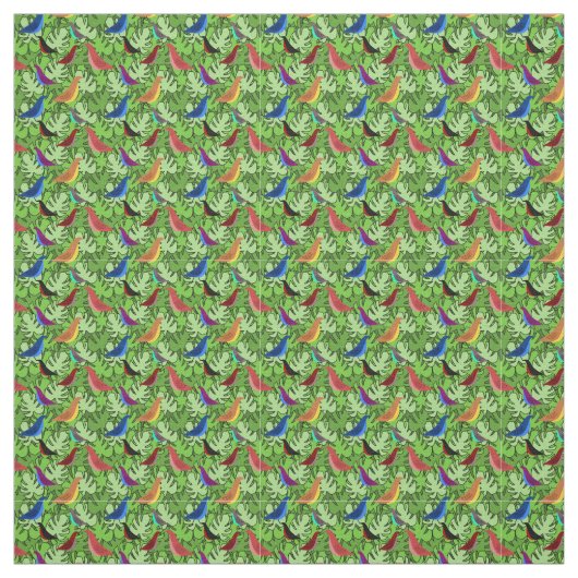 Tissu Oiseaux, oiseaux, oiseaux (Échantillon)
