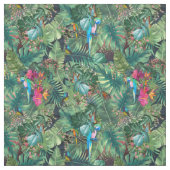 Tissu Oiseaux tropicaux du paradis (Échantillon)