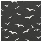 Tissu Oiseaux volants noirs et blancs Revêtus (Fermer)