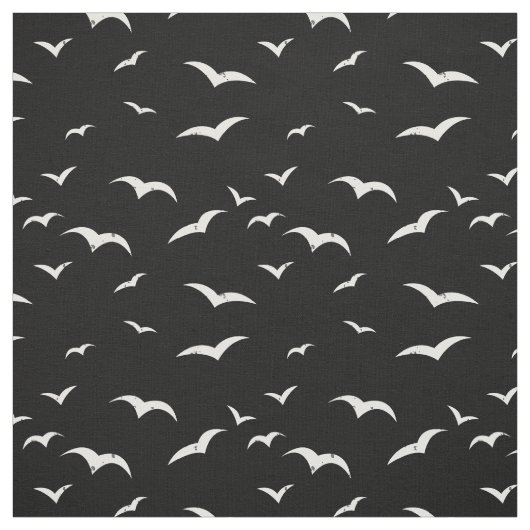 Tissu Oiseaux volants noirs et blancs Revêtus (Échantillon)