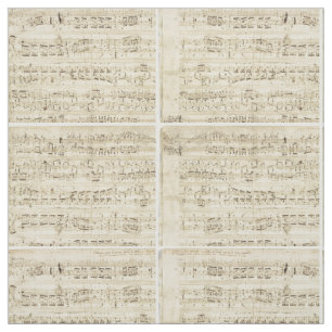 Tissu Old Music Notes