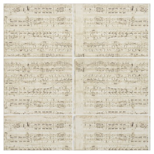 Tissu Old Music Notes (Échantillon)