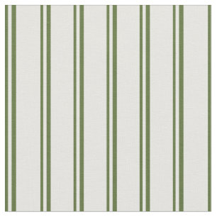 Tissu Olive foncé Vert et blanc Motif de couleur
