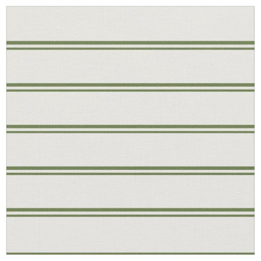 Tissu Olive foncé Vert et blanc Motif rayé (Fermer)