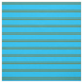 Tissu Olive foncé vert et ciel profond bleu rayures (Échantillon)
