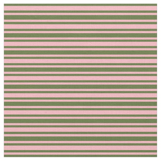 Tissu Olive foncé vert et lignes rose clair (Fermer)