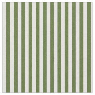 Tissu Olive foncé vert et Motif de crème à la menthe