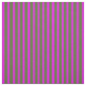 Tissu Olive foncé vert et Motif de rayures Fuchsia (Échantillon)