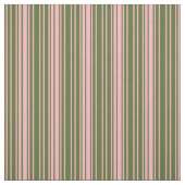 Tissu Olive foncé Vert et rose pâle (Échantillon)